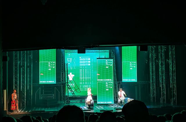 LED scenery during performance