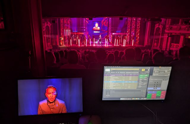 QLab operation during the show